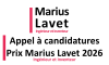 APPEL A CANDIDATURES : Prix Marius Lavet, ingnieur et inventeur 2026